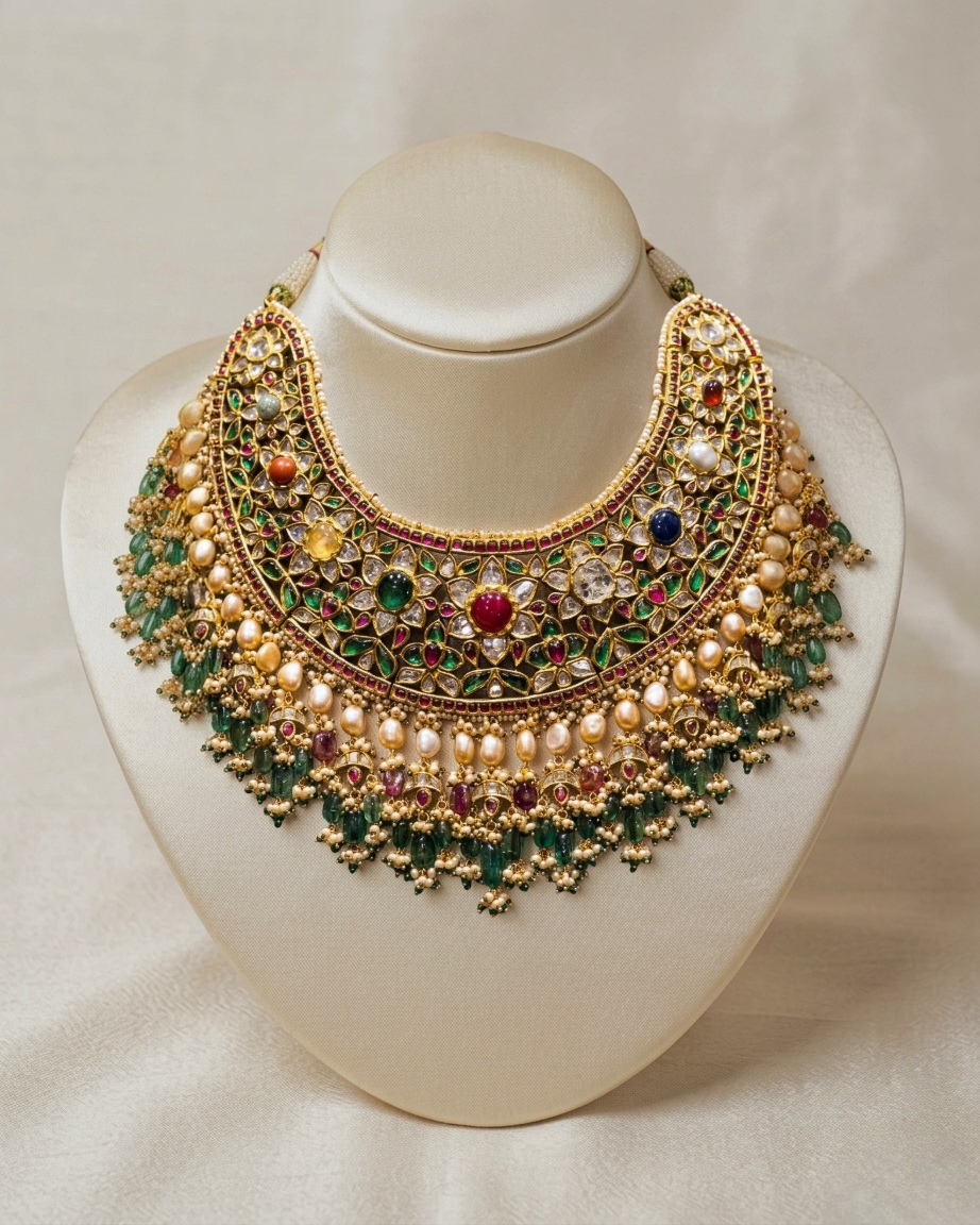 Jodha Navratan Necklace