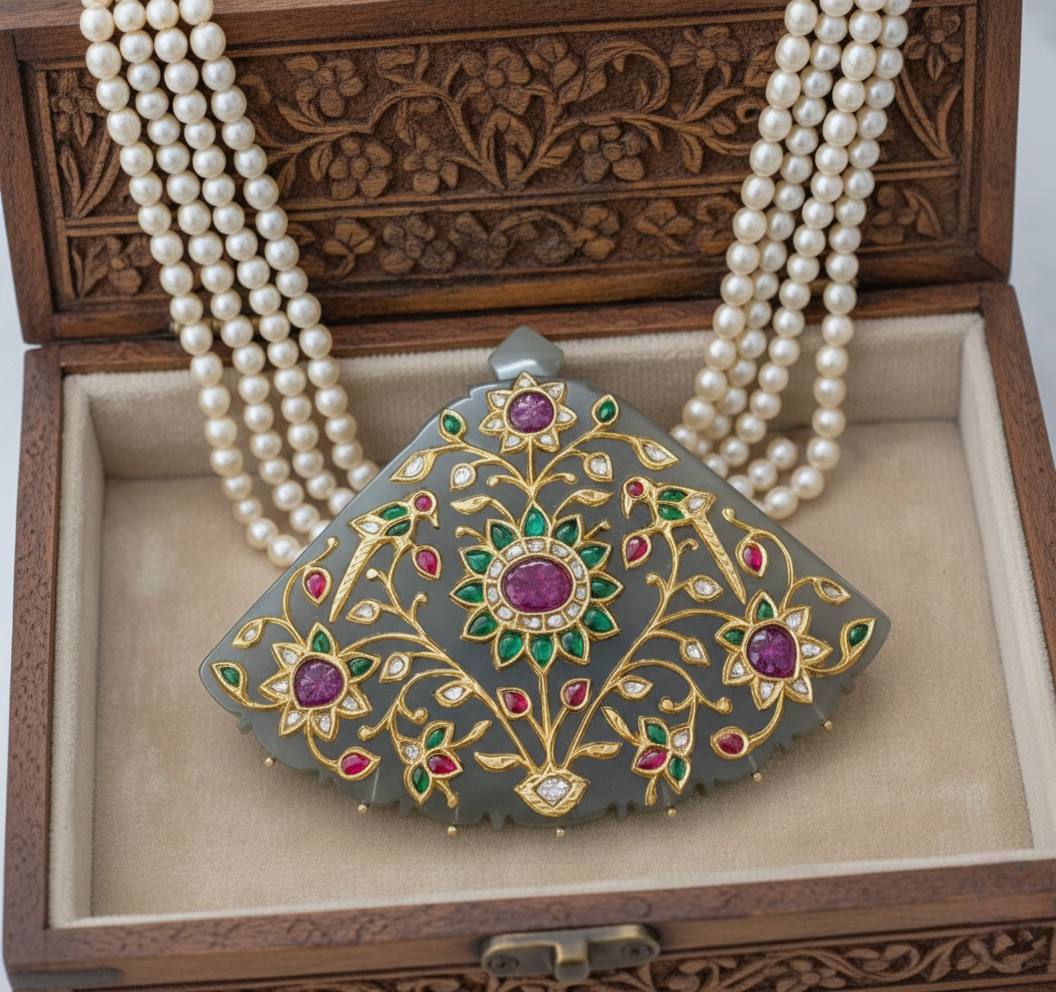 Baag-e-Jannat Jade Pendant